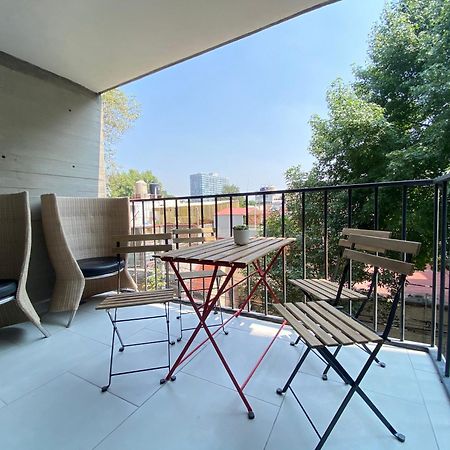 Terraza Gran Vista Pegado A La Condesa 2Br Hotell Mexico City Exteriör bild